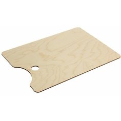 Палитра деревянная прямоугольная № 3, 27 х 40 см, микс Calligrata