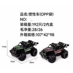 Машинка инерционная, 2 цвета в ассортименте, размер: 11x12x20 см, 26x12x11 см NO Mark