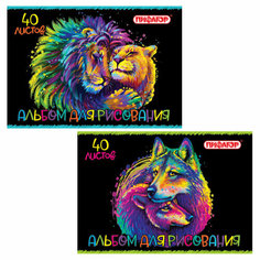 Альбом для рисования А4 40 л, скоба, обложка офсет, пифагор, 203х288 мм, "Нежность" (2 вида), 106700, 106700