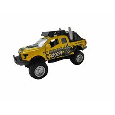 Машинка Surmount 4х4 kings toy инерционный, световые, звуковые эффекты, металлический, желтый 1:36