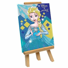 Алмазная мозаика / вышивка / живопись /Disney Холодное сердце "Поверь в мечту", на подставке, для детей, 10х15 см Школа талантов