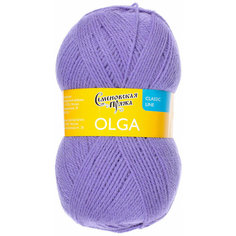Пряжа Семеновская Olga (Ольга ПШ) колокольчик_NEW (54027), 50%шерсть/50%акрил, 392м, 100г, 3шт