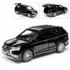 Машина Mitsubishi Outlander, инерционная, черный, Технопарк, 12 см