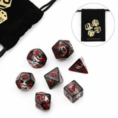 Набор кубиков для D&D, серия: D&D, "Время игры. Жемчуг", 7 шт ТероПром