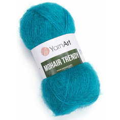 Пряжа Yarnart Mohair Trendy голубая бирюза (106), 50%мохер/50%акрил, 220м, 100г, 2шт