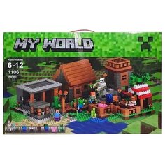 Конструктор Майнкрафт My World Деревня 1106 деталей