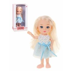 Кукла в голубом платье, 15 см Наша Игрушка