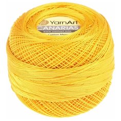Пряжа Canarias, цвет 6347 желтый, 100% хлопок мерсеризованный, 20г, 203м, 1шт Yarn Art