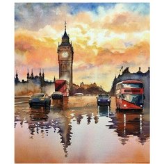 Картина по номерам Осенний Лондон 40х50 см АртТойс