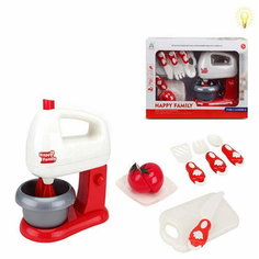 Миксер с аксессуарами на батарейках (свет) в коробке Китай