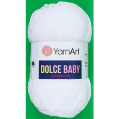 Пряжа YarnArt Dolce Baby белый (741), 100%микрополиэстер, 85м, 50г, 3шт