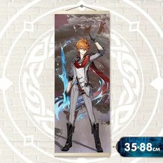 Картина по номерам 35 х 88 см "Панно. Геншин. Тарталья" 29 цветов Molly