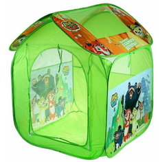 Палатка детская игровая ЛЕО и ТИГ 83х80х105см, в сумке Играем вместе
