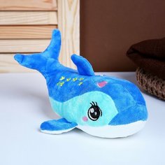 Мягкая игрушка «Дельфинчик», 28 см, цвет синий Россия
