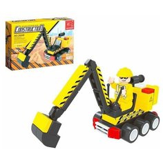 Конструктор Городские строители: Экскаватор, 75 деталей Нет бренда