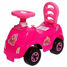 Машина-каталка Selena «Принцесса», с клаксоном, цвет розовый Guclu