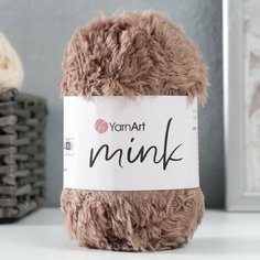 YarnArt Пряжа "Mink" 100% полиамид 75м/50гр (332 какао)