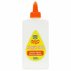 Клей ПВА Мульти-Пульти "Енот на Кубе", 150г, дисплей бокс, 355467