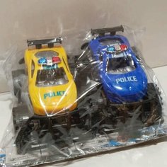 "Джип Инерционный" - желтая и синяя машинка 9,6х6,6см 1000toys