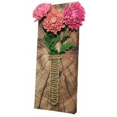 Детский набор для творчества "Хризантемы садовые" / 3D картина / Рукоделие / Поделки для детей / Подарок на день рождения / Волшебная мастерская