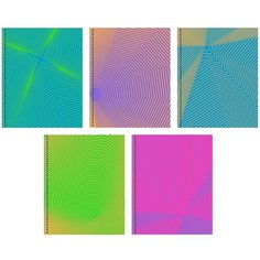Тетрадь общая А5 96л, клетка, греб, обл. карт, Geometry,5диз, ТСЛ967711 Канц Эксмо