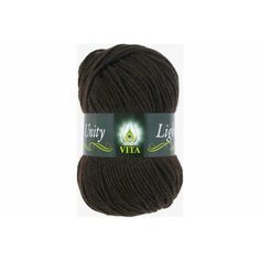 Пряжа Vita Unity Light темно-коричневый (6023), 52%акрил/48%шерсть, 200м, 100г, 5шт
