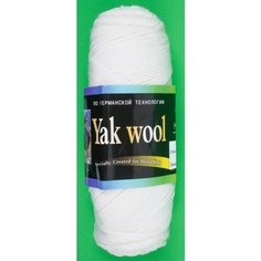 Пряжа Color City Yak wool белый (2001), 60%пух яка/20%мериносовая шерсть/20%акрил, 430м, 100г, 3шт