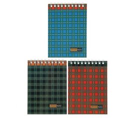 Блокнот А6, 60 листов на гребне Ultimate basics "Шотландка", микс Альт