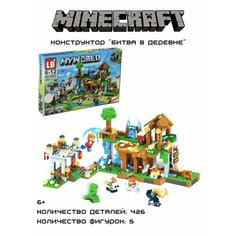 Конструктор Minecraft LB593 Крепость подсветка Нет бренда