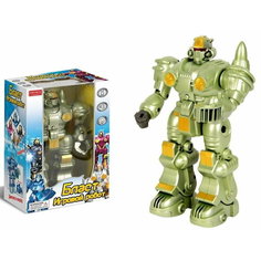 Робот зеленый на батарейках (свет, звук) в коробке Китай