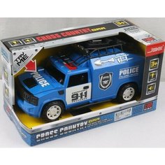 Машинка полицейская 911 инерционная на батарейках в коробке Китай