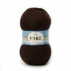 Пряжа NAKO ALASKA (Nako), шоколад - 4976-7122, 5% мохер, 15% шерсть, 80% акрил, 5 мотков, 100 г, 270 м.
