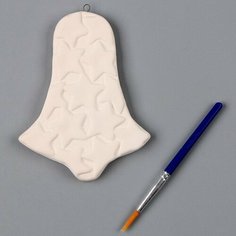 Украшение ЛАС играс, елочное, под раскраску "Колокольчик", с подвесом