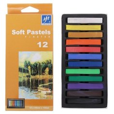 Пастель художественная, профессиональная сухая, 12 цветов в картонной коробке Noname