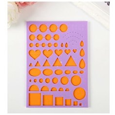 Линейка для квиллинга "Креатив" микс 21х14,7х0,8 см Noname