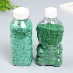 Песок цветной в бутылках "Бирюзовый" 500 гр микс Noname