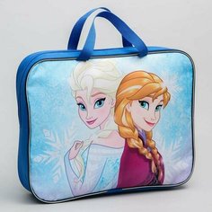 Папка с ручками А4, 35х27х10 см, текстиль, Холодное сердце Disney