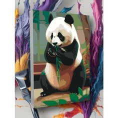 Картина по номерам Панда Круто красим