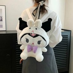 Рюкзак мягкая игрушка Куроми Kuromi Melody 38*20*25 см Нет бренда
