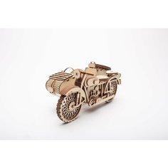 3D-конструктор "Мотоцикл с коляской" Wood-Mo