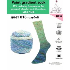 Пряжа носочная для вязания спицами Paint gradient sock 16 Laines du Nord