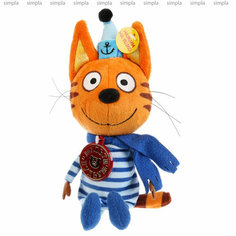 Игрушка мягкая Три Кота Коржик в зимней одежде 14см, муз. чип, в пак мульти-пульти в кор.24шт