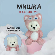 Мягкая игрушка Мишка в костюме с капюшоном 27 см / Мишка в подарок Нет бренда