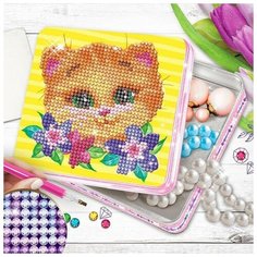 Алмазная мозаика на шкатулке "Котик", 14 х 14 см Pro Market