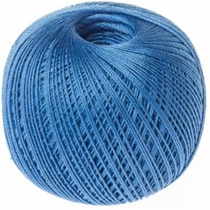 Пряжа ПНК Кирова Роза голубой (2608), 100%мерсеризованный хлопок, 330м, 50г, 2шт