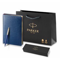 Подарочный набор: Parker Jotter K160, цвет: Blue/GT и ежедневник синий недатированный
