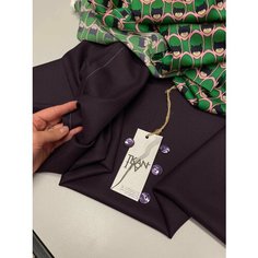 Ткань Костюмно-плательная однотонная фланелевая шерсть, 1 м. Noname