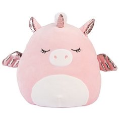 Мягкая игрушка Squishmallows Хрюшка-единорожка Грисси, 30 см, розовый
