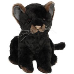 Мягкая игрушка Hansa Creation Котёнок ягуара черный, 17 см, черный