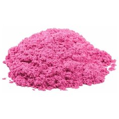 Кварцевый кинетический песок для лепки "Космический песок", набор с формочками и надувной песочницей, розовый цвет песка, 2 кг